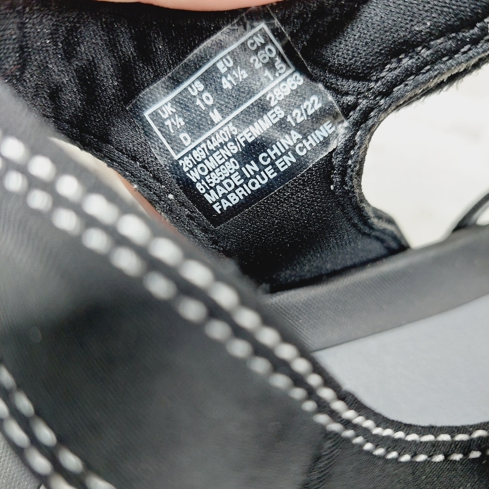 Clarks Glide Hi Shore Black Strappy Sandals X343 - Picture 6 of 9
